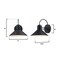 Westinghouse Fixture Wall Outdoor 60W Dusk to Dawn Watts Creek, Textured Black White Int 6120500 - alternate 3